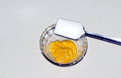 Prepared Mustard and Sugar before Mixing