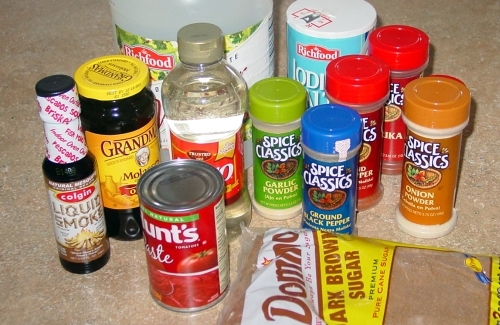 Ingredients for Barbecue Sauce