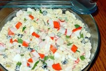 Macaroni & Immitation Crab Salad
