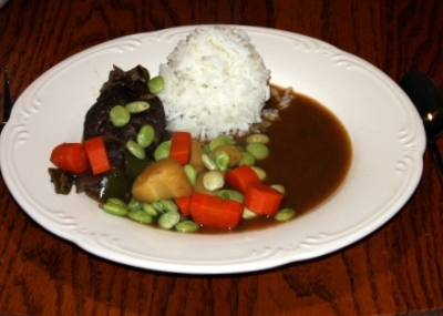 Jamaican Oxtail with rice