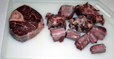 Beef shank on left and Oxtail on the right