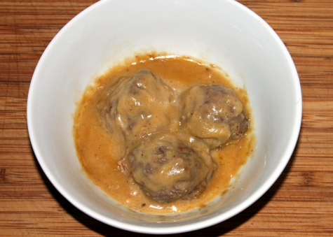 Swedish Meatballs in a Bowl